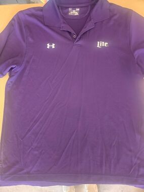 Under Armour Purple Polo with 'Lite' Logo